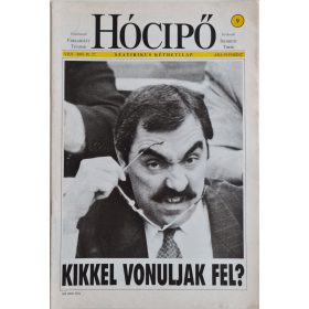   Hócipő magazin, szatírikus kéthetilap, címlapon Bokros Lajos, VII/9, 1995