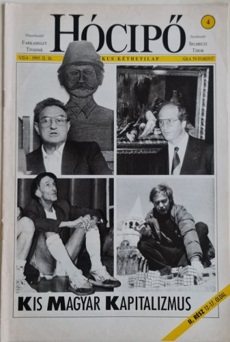 Hócipő magazin, szatírikus kéthetilap, címlapon Soros György, Rubik Ernő, VII/4, 1995