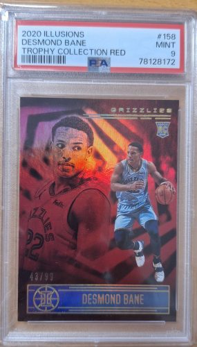 Desmond Bane 2020 Illusions Trophy Collection Red (/99) PSA 9 Gradelt sportkártya