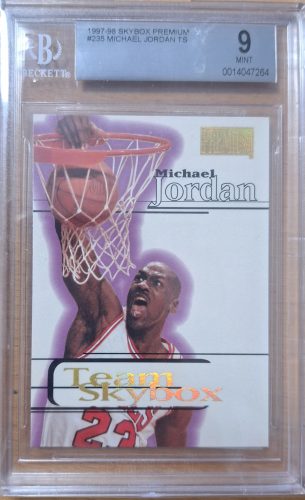 Michael Jordan 1997-1998 Skybox Premium Becket 9 Gradelt sportkártya