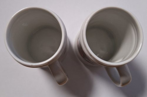 Hollóházi Népi motívumos kis bögre, 2 db 1970-es évek