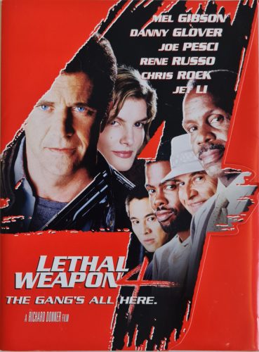 Lethal Weapon 4. Halálos Fegyver, promóciós mappa (Press Kit), Mel Gibson, fotókkal