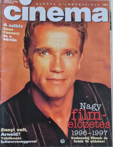 Cinema magazin 1996 augusztus, címlapon Arnold Schwarzenegger