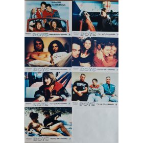   Boys, végre egy film a csajokról, 7 db vitrinkép, filmfotó egyben, 1992