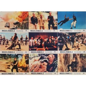 Delta Force 2., 9 db vitrinkép, filmfotó egyben, 1990