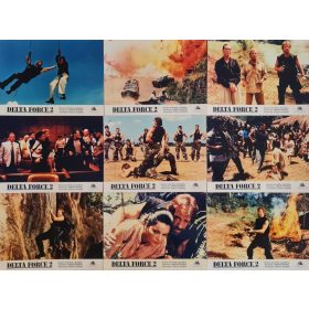 Delta Force 2., 9 db vitrinkép, filmfotó egyben, 1990