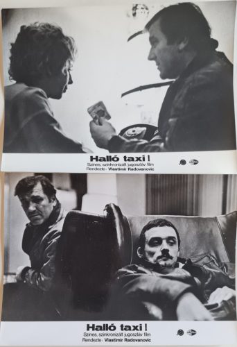 Halló taxi, 2 db vitrinkép, filmfotó egyben, 1985