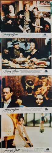Henry és June, 10 db vitrinkép, filmfotó egyben, 1990