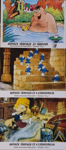 Hupikék törpikék és a csodafurulya, 7 db vitrinkép, filmfotó egyben, 1976