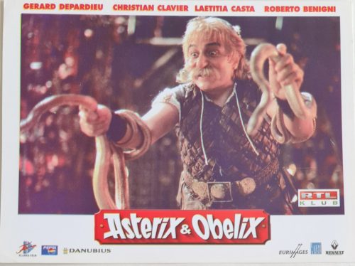 Asterix és Obelix vitrinkép, filmfotó, 2002 (Christian Clavier)