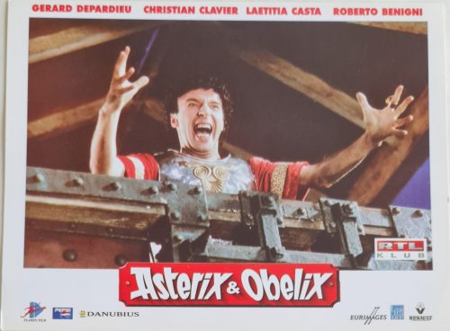 Asterix és Obelix vitrinkép, filmfotó, 2002 (Roberto Benigni)