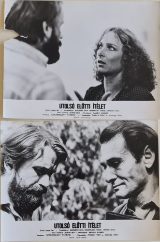 Utolsó előtti ítélet, 2 db vitrinkép, filmfotó egyben, 1980