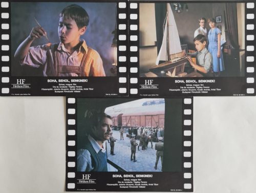 Soha, sehol, senkinek, 3 db vitrinkép, filmfotó egyben, 1988