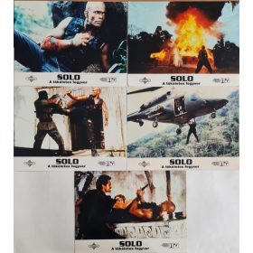   Solo, a tökéletes fegyver, 5 db vitrinkép, filmfotó egyben, 1996