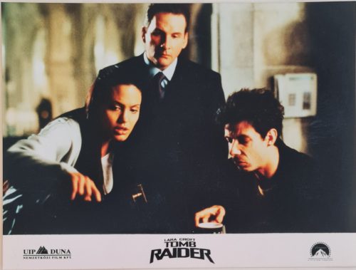 Tomb Raider vitrinkép, filmfotó, 2001 (Angelina Jolie és mások)