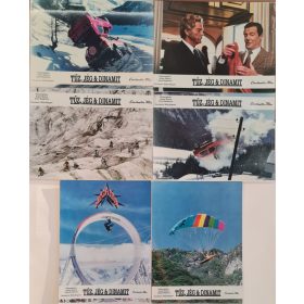   Tűz, jég és dinamit, 6 db vitrinkép, filmfotó egyben, 1990