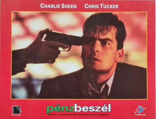 Pénz beszél vitrinkép, filmfotó, 1997 (Charlie Sheen)