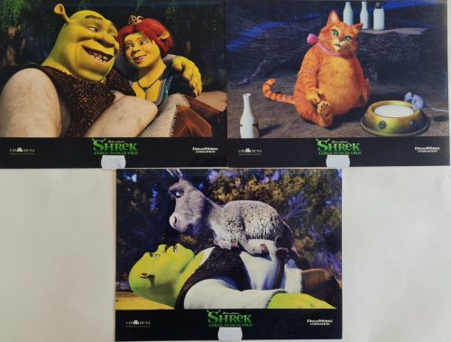 Shrek a vége, fuss el véle, 3 db vitrinkép, filmfotó egyben, 2010