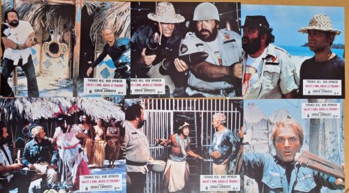 Kincs ami nincs! 12 db vitrinkép, filmfotó egyben (Bud Spencer, Terence Hill)