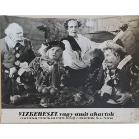 Vízkereszt, vagy amit akartok, vitrinkép, filmfotó, 1955