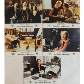   Vonzások és állatságok, 5 db vitrinkép, filmfotó egyben, Janeane Garofalo, Uma Thurman, Ben Chaplin, 1996