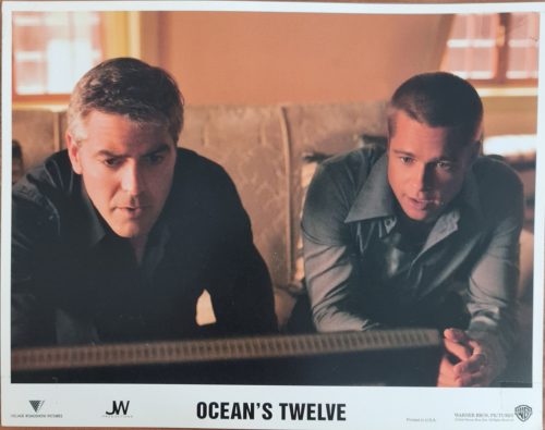 Ocean’s Twelve, Eggyel nő a tét USA vitrinkép, filmfotó, George Clooney, Julia Roberts, Brad Pitt, Matt Damon, 2004