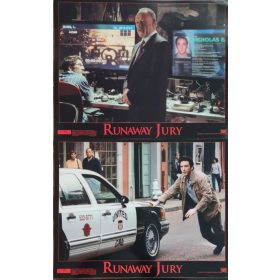   Runaway Jury, Az ítélet eladó 2 db USA vitrinkép, filmfotó egyben, Gene Hackman, Dustin Hoffman, 2003