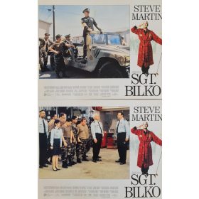   Sgt. Bilko, Bilko főtörzs 2 db USA vitrinkép, filmfotó egyben, Steve Martin, 1996