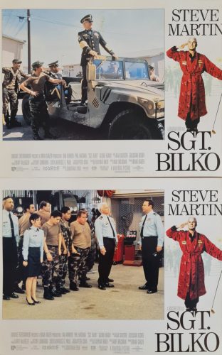 Sgt. Bilko, Bilko főtörzs 2 db USA vitrinkép, filmfotó egyben, Steve Martin, 1996