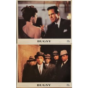   Bugsy 2 db USA vitrinkép, filmfotó egyben, Warren Beatty, Annette Bening, 1991