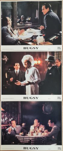 Bugsy 3 db USA vitrinkép, filmfotó egyben, Warren Beatty, Annette Bening, 1991