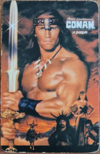 Conan, a barbár kártyanaptár, Arnold Schwarzenegger, 1989