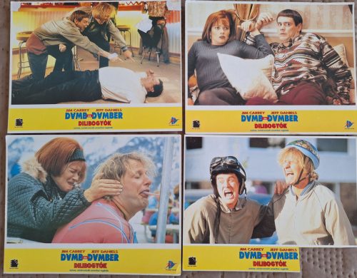 Dumb és Dumber, 4 db vitrinkép, filmfotó egyben, 1994