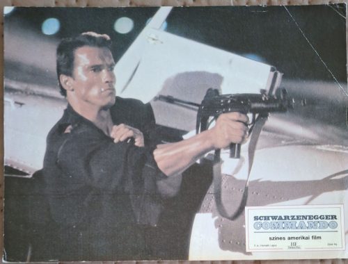 Kommandó, 1 db vitrinkép, filmfotó 1985 (Schwarzenegger)