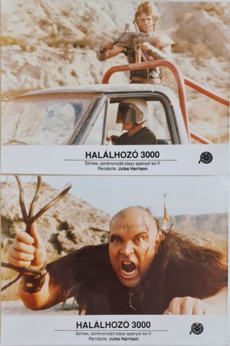 Halálhozó 3000, 2 db vitrinkép, filmfotó egyben, 1983