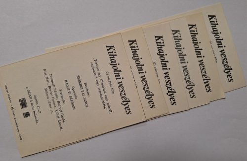 Kihajolni veszélyes magyar film, 6 db-os képeslapsorozat, filmismertető sorozat 1978
