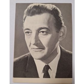   Sinkovits Imre portréja,  Az alvilág professzora magyar film,  képeslap, filmreklám 1969