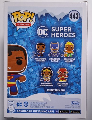 DC Comics Holiday Gingerbread Superman Funko Pop figura (443) 2022