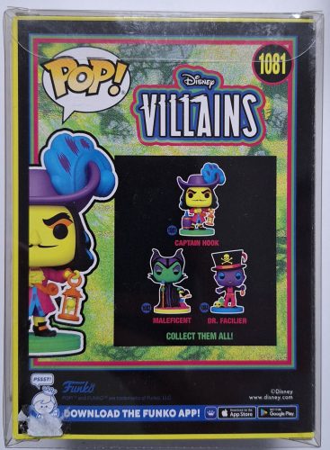 Pán Péter Captain Hook Funko Pop figura (Blacklight) (1081) Special Edition 2022