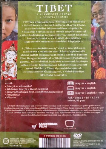 Tibet, a száműzött ország bontatlan DVD