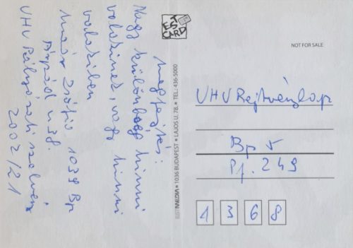 Az utolsó Blues képeslap, Est Card, Rudolf Péter