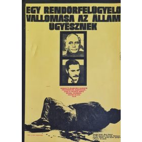   Egy rendőrfelügyelő vallomása az államügyésznek villamosplakát