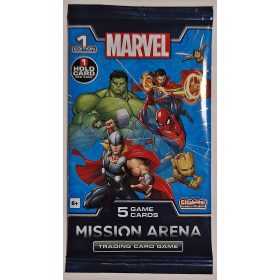   Marvel Mission Arena Kereskedelmi Kártya Csomag (5 db kártya) 1 Holo kártyával