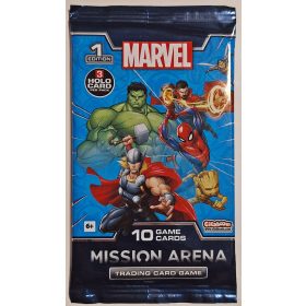   Marvel Mission Arena Kereskedelmi Kártya Csomag (10 db kártya) 3 Holo kártyával