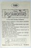Pocahontas rajzfilm eredeti PANINI 1995 beragasztós matrica (189)