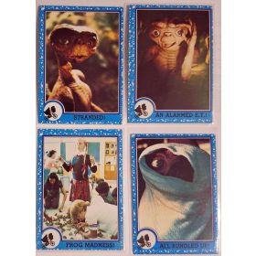   E.T. A földönkívüli 4 db. eredeti 1982-es Universal Studios kereskedelmi kártya egyben (1.)