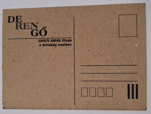 Derengő, Sopsits Árpád, filmes reklám képeslap 1996