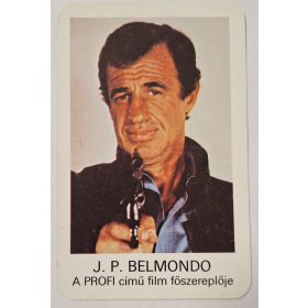   Jean Paul Belmondo A Profi retró kártyanaptára 1983 Mokép-Moziüzemi Vállalat