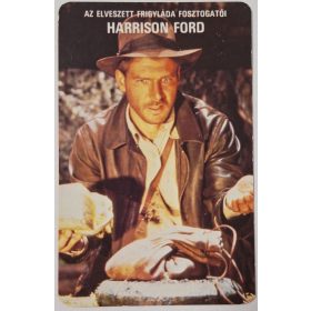   Indiana Jones és Az Elveszett Frigyláda Fosztógatói Harrison Ford retró kártyanaptára 1986 Mokép-Moziüzemi Vállalat