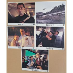   5 db. Száguldó erőd (Under Siege 2.) Normál méretű USA vitrinkép, filmfotó, 1995 (Steven Seagal)